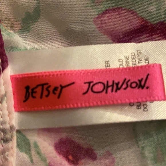 Betsey Johnson Sheer Floral Swimwear Cover-Up - Picture 5 of 7